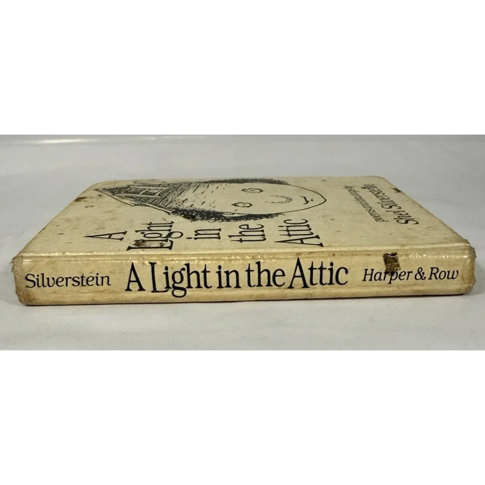 Shel Silverstein A Light in the Attic Book Kids Cream Harpercrest Library Ed